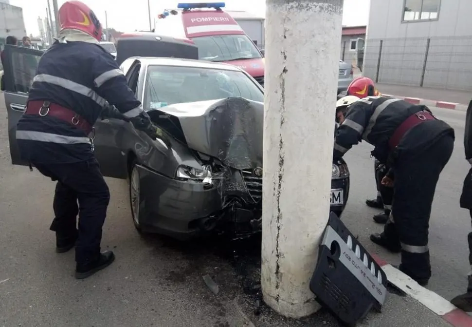 Accident rutier bizar la Târgu Jiu