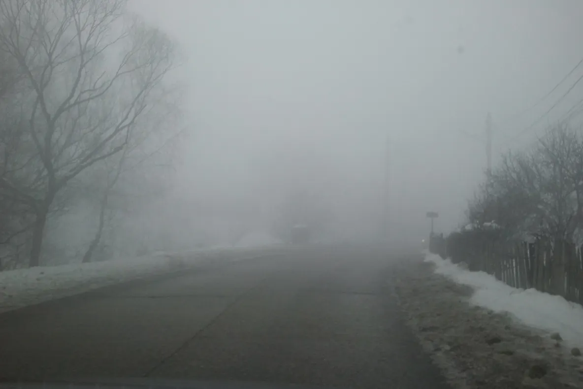Cod galben de ceață în toată Oltenia