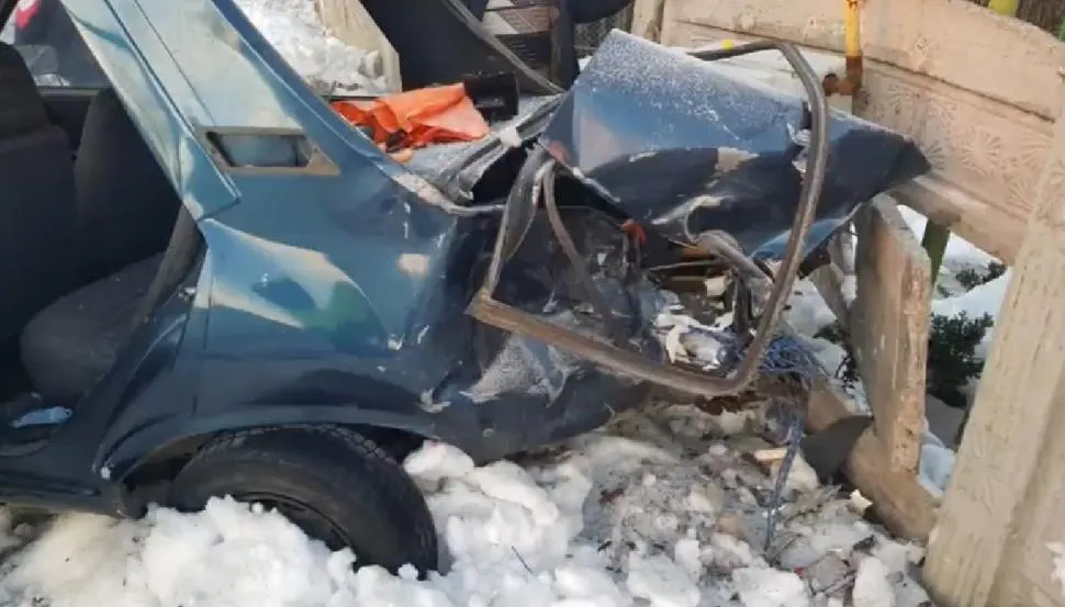 Amendă-record și mașină distrusă pentru un vitezoman gorjean