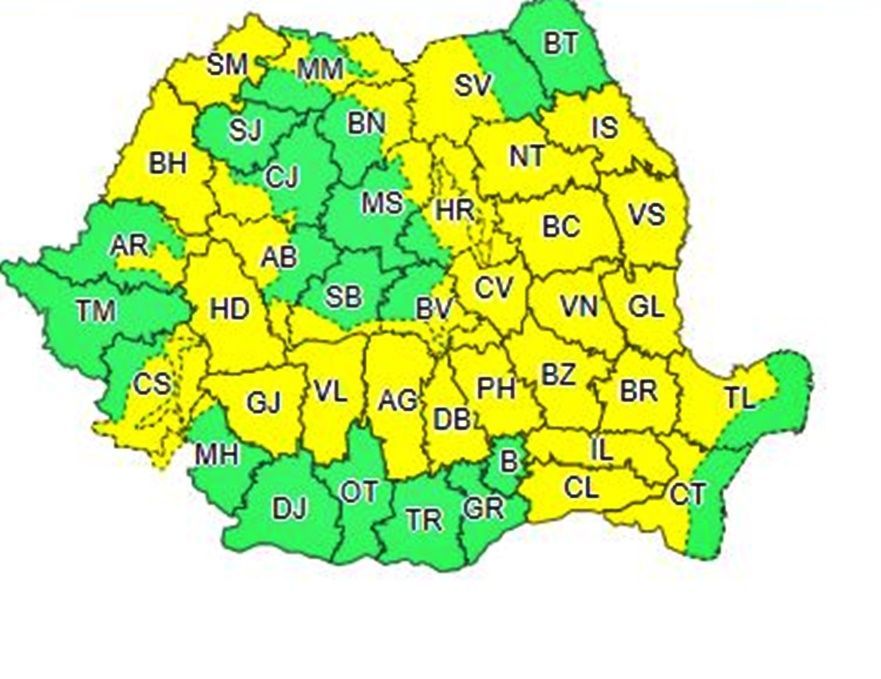 Vijeliile nu se opresc în Gorj: Cod galben și duminică!