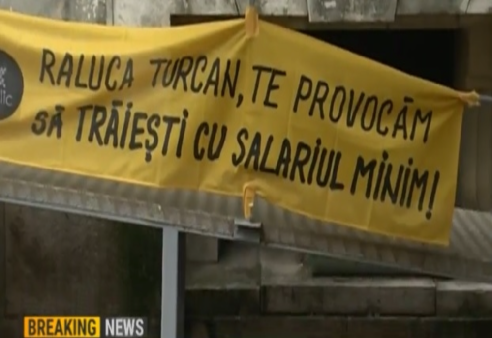 Lider sindical din Gorj, greva foamei în faţa Ministerului Muncii