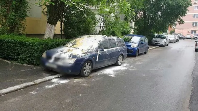 masina vandalizata