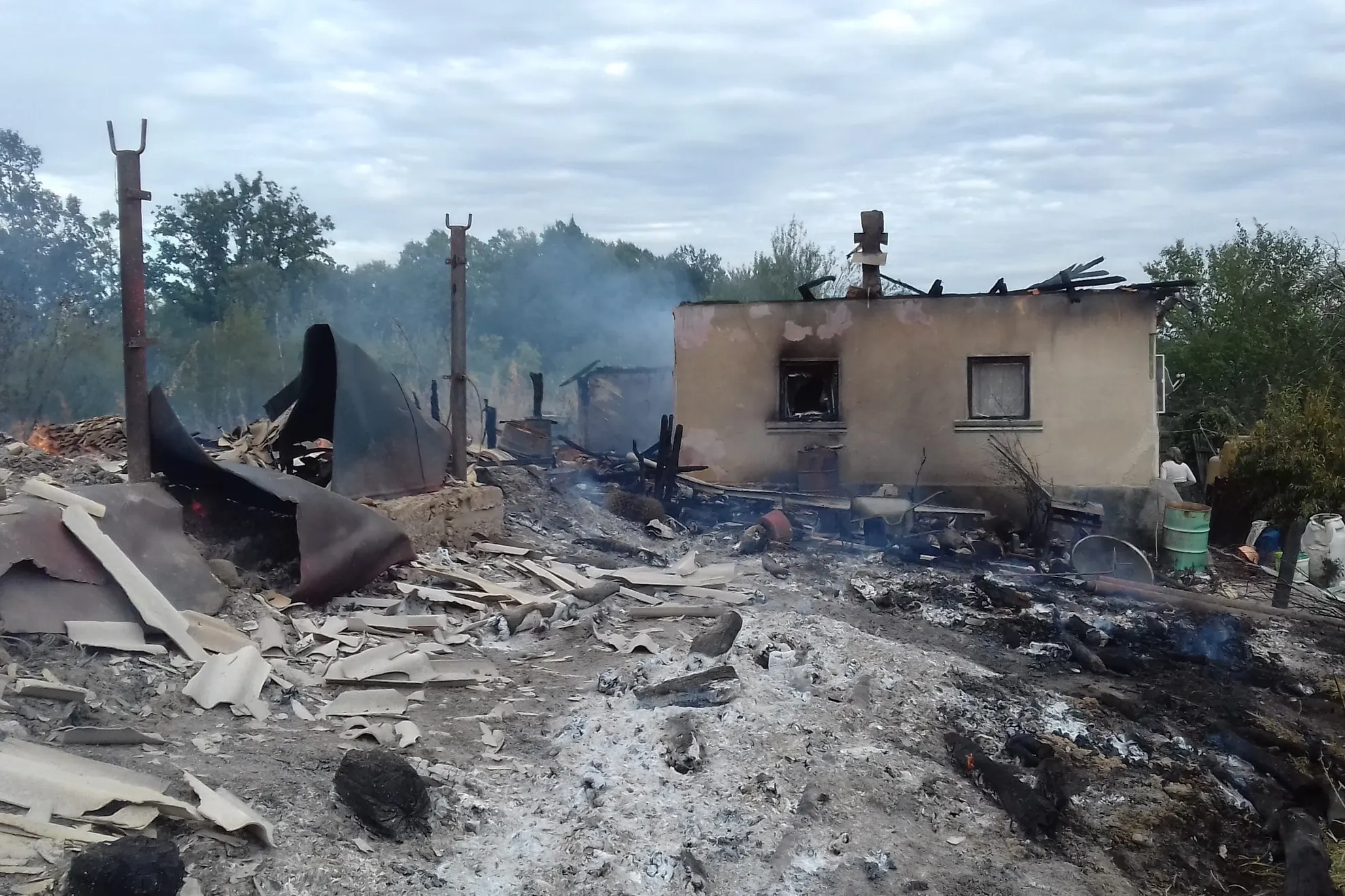 casa lihulești incendiu