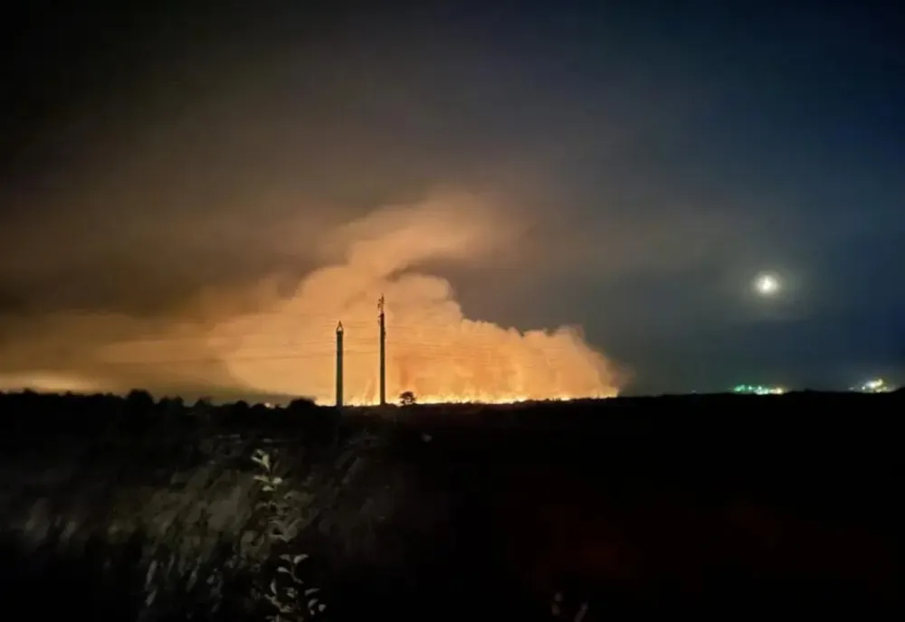Incendii lângă cariera minieră Roșia Jiu