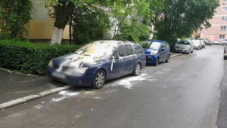 masina vandalizata