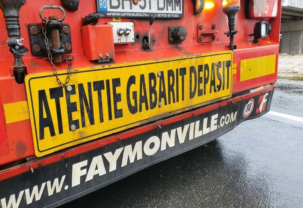 Atenție! Transport agabaritic pe ruta Sibiu – Turnu Măgurele PTF