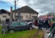 Accident de circulație teribil la Runcu: A rupt un stâlp cu mașina