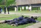 Tânăr rănit la cap de un glonț tras de jandarmi, lângă Poligonul din Târgu Cărbunești