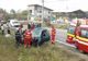 Accident la Copăcioasa! O mamă și doi copii s-au răsturnat cu mașina