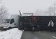 Un camion răsturnat a blocat un important drum din Gorj